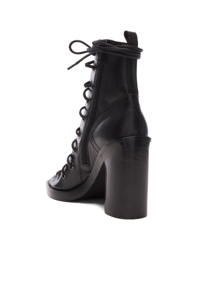 Shop Ann Demeulemeester Lace Up Heels In Black