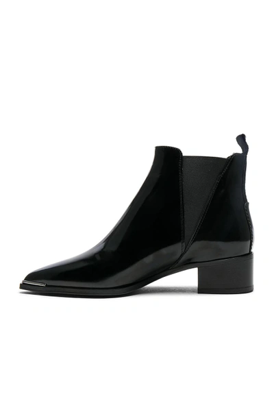 Shop Acne Studios Leather Jensen Brush Off Booties In Black