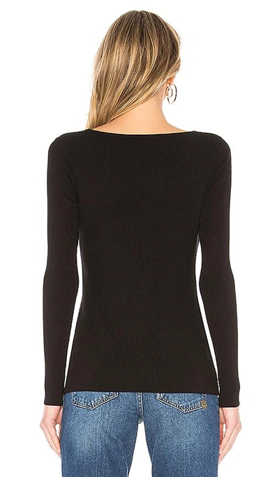 Shop Central Park West Zion Cutout Sweater In Black