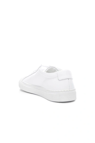 Shop Common Projects Leather Original Achilles Low In White