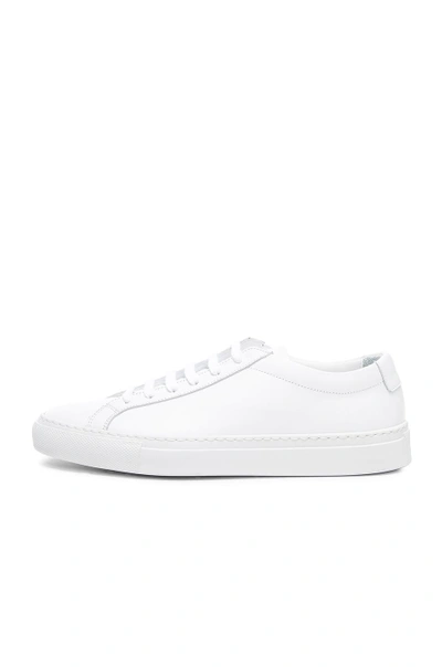 Shop Common Projects Leather Original Achilles Low In White