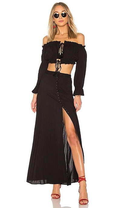 Shop Majorelle Sangria Skirt In Black