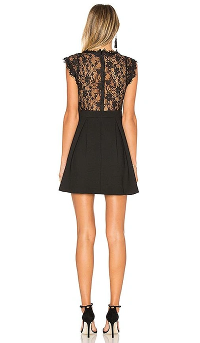 Shop Bcbgeneration Lace Inset Dress In Black