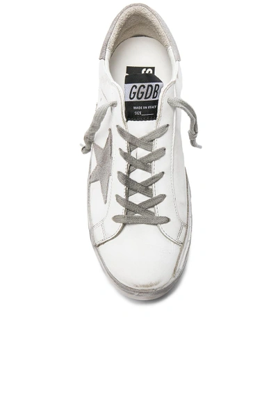 Shop Golden Goose Leather Superstar Low Sneakers In White