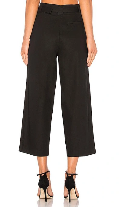 Shop Alexander Wang T Belted Crop Waist Pant In Black