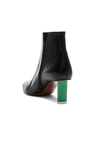 Shop Vetements Lighter Heel Leather Ankle Boots In Black