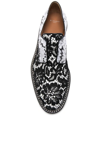 Shop Givenchy Double Chain Lace Derbies In Black