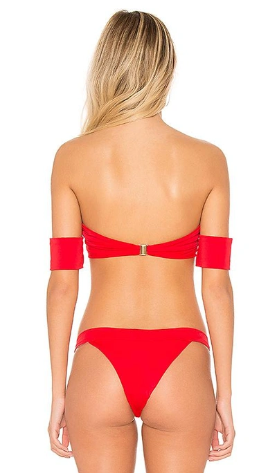 Shop Skye & Staghorn X Revolve Shoulder Wrap Bikini Top In Red