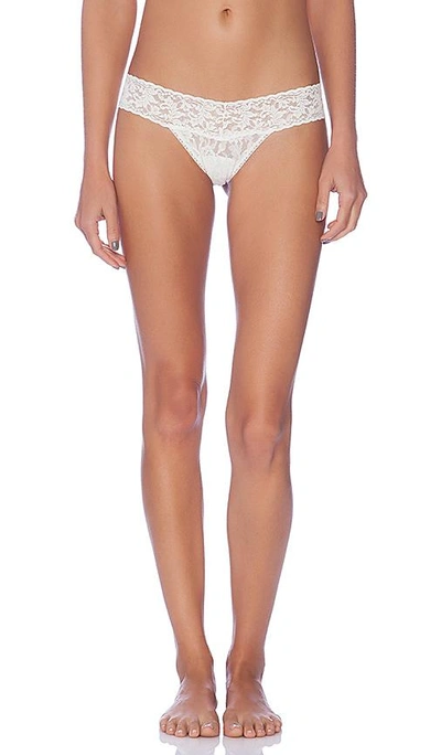 Shop Hanky Panky Low Rise Thong In Marshmallow
