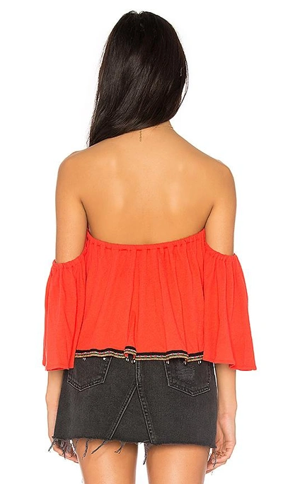 Shop Pitusa Salsa Top In Red