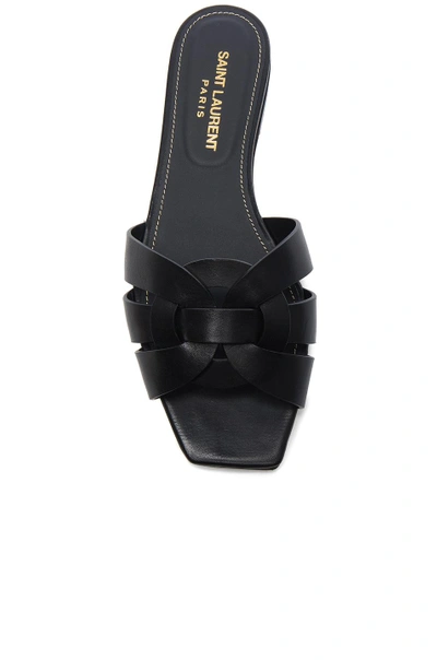 Gucci Tribute Flat Sandals In Black