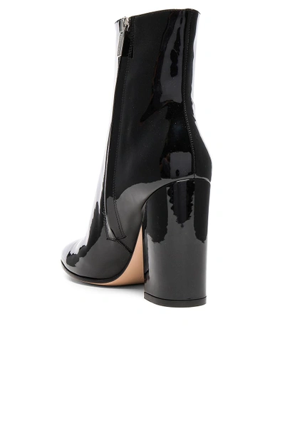 Shop Gianvito Rossi Patent Leather Rolling High Booties In Black