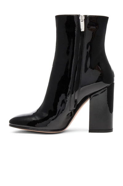 Shop Gianvito Rossi Patent Leather Rolling High Booties In Black