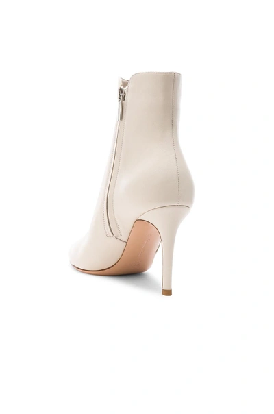 Shop Gianvito Rossi Nappa Leather Levy Ankle Boots