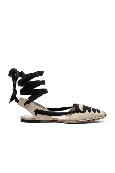 Shop Altuzarra D'orsay Flat Espadrilles In Neutrals