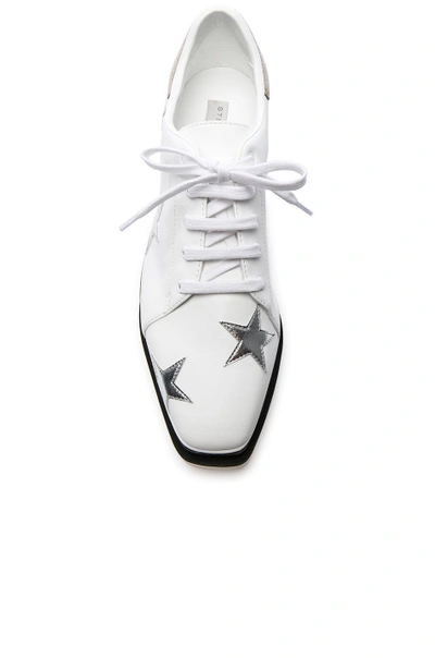 Shop Stella Mccartney Star Embroidered Sneakelyse Platform Sneakers In White