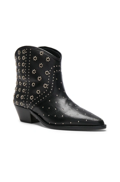 Isabel Marant 'domya' Eyelet Studded Leather Ankle Boots In ModeSens
