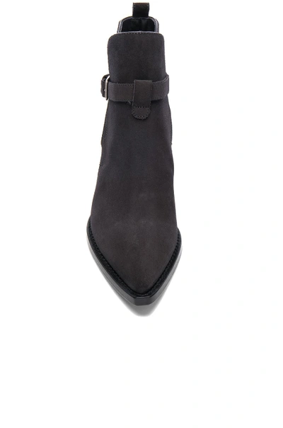 Shop Saint Laurent Suede Theo Jodhpur Boots In Gray