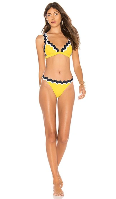 Shop Rye Chomp Bikini Top In Mustard