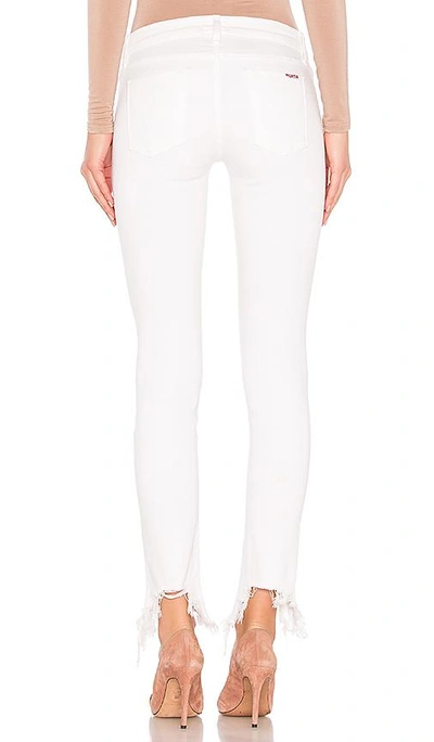 Shop Hudson Colette Midrise Skinny Crop In Destroyed Optical White