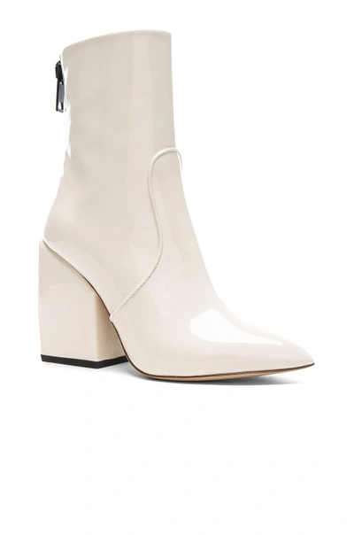 Shop Petar Petrov Patent Leather Solar Boots In White