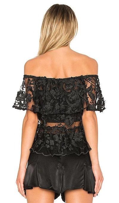 Shop Backstage The Garden Party Top In Black