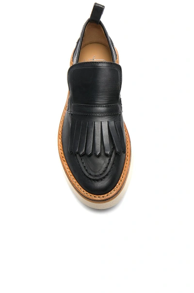 Shop Flamingos Leather Trianon Loafers In Black