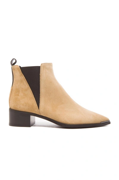 Shop Acne Studios Jensen Suede Booties In Neutrals