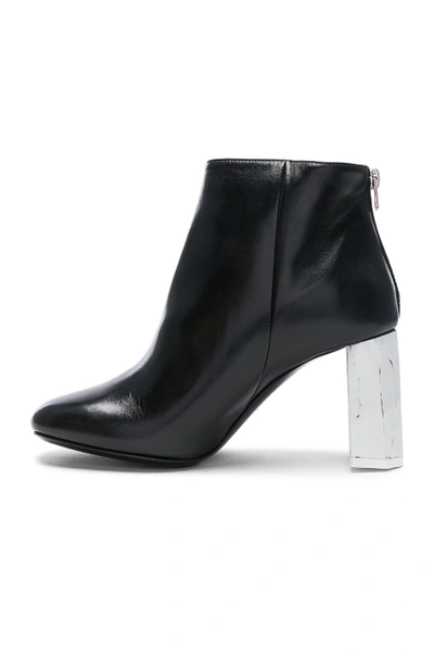 Shop Acne Studios Leather Claudine Booties In Black