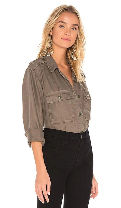 Shop Soft Joie Gionna Button Up In Green