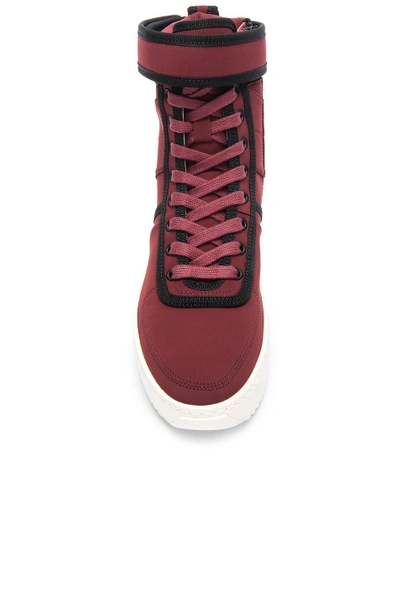 Shop Fear Of God Nylon Military Sneakers In Red