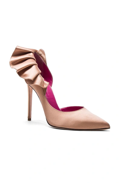 Shop Oscar Tiye Satin Adele Pumps In Neutrals