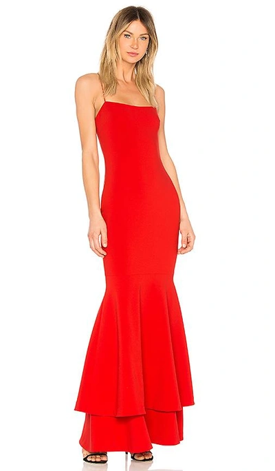 Shop Likely Aurora Gown In Scarlet