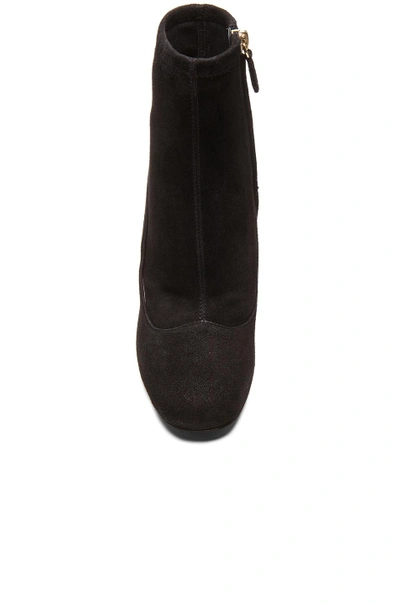 Shop Nicholas Kirkwood 105mm Maeva Suede Pearl Ankle Booties In Black