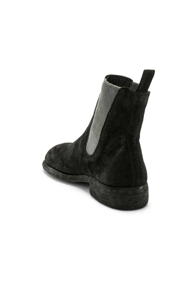 Shop Guidi Suede Chelsea Boots In Black
