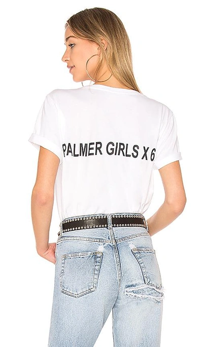 Shop Palmer Girls X Miss Sixty Short Sleeve Tee In White