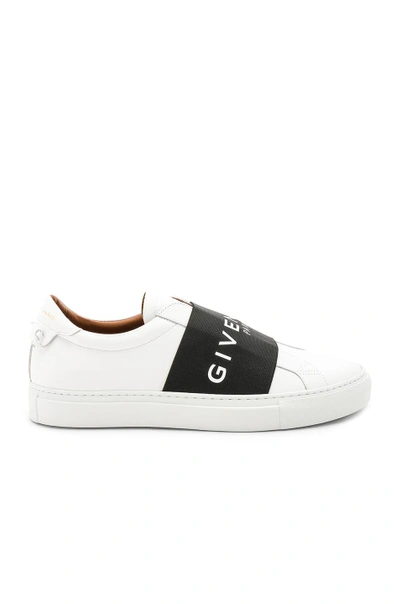 Shop Givenchy Elastic Sneakers In White & Black