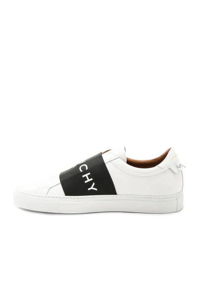 Shop Givenchy Elastic Sneakers In White & Black