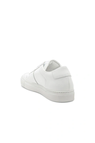 Shop Common Projects Leather Bball Low In White