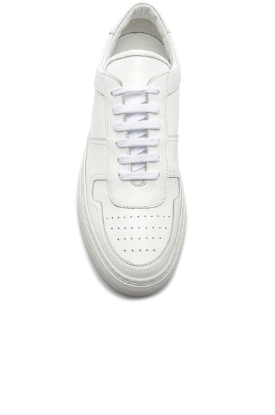 Shop Common Projects Leather Bball Low In White