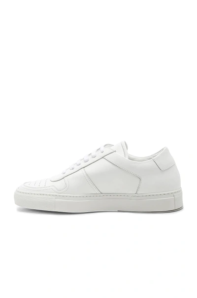 Shop Common Projects Leather Bball Low In White