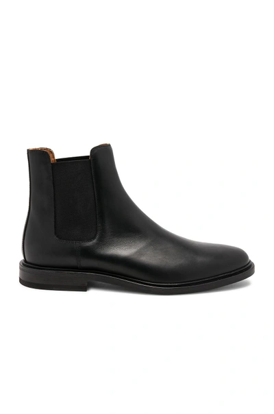 Shop Common Projects Leather Chelsea Boots In Black