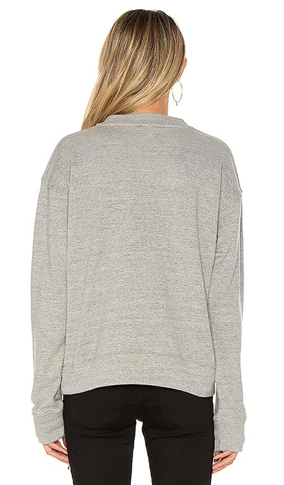 Shop Black Orchid Lace Up Sweatshirt In Gray