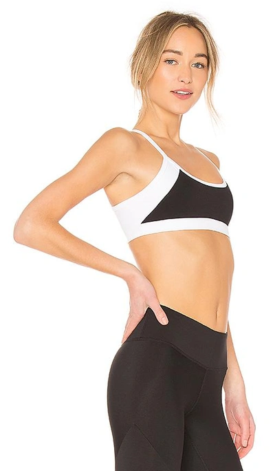 Shop Khongboon Activewear Alejandra Sports Bra In Black & White