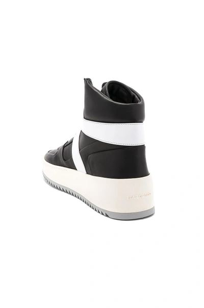 Shop Fear Of God Leather Basketball Sneakers In Black