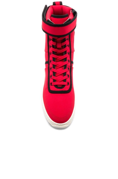 Shop Fear Of God Neoprene Military Sneakers In Red