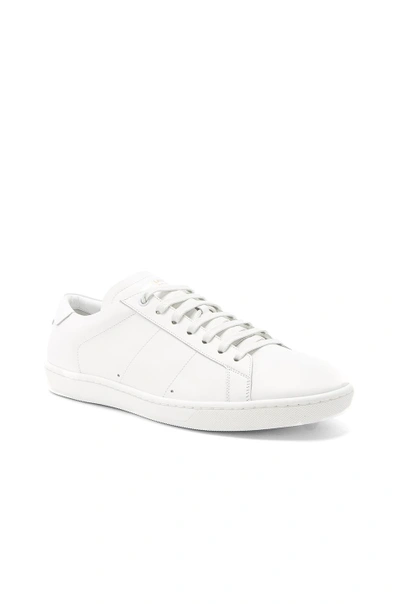 Shop Saint Laurent Court Classic Sl/01 Sneakers In White