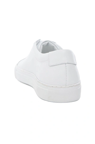 Common Projects White Lace Up Sneakers In White