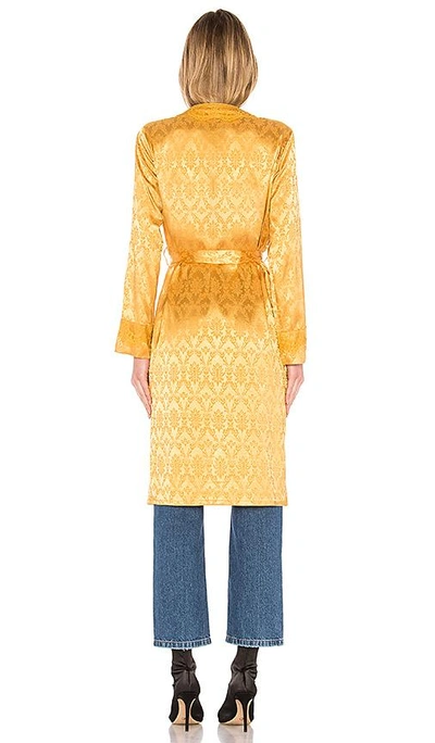 Shop Majorelle Delta Robe In Mustard