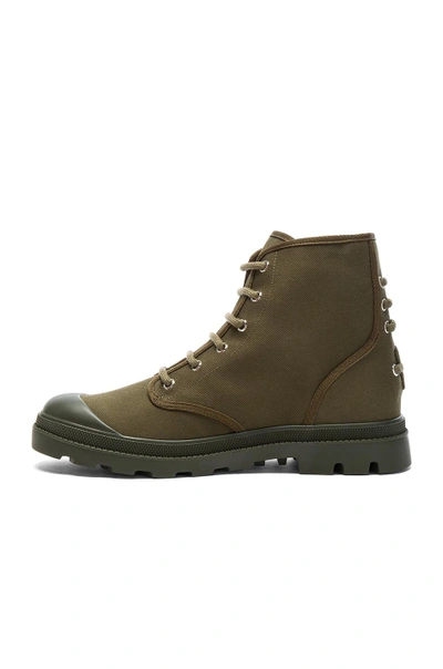 Shop Givenchy Canvas Star Sneaker Boots In Green